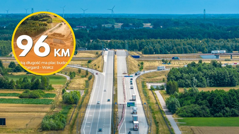 Budowa drogi S10. "Największy plac budowy" w Polsce