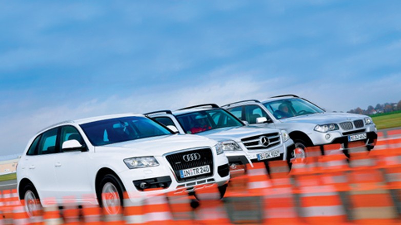 Audi Q5 kontra Mercedes GLK i BMW X3 - Supergwiazdy z Niemiec