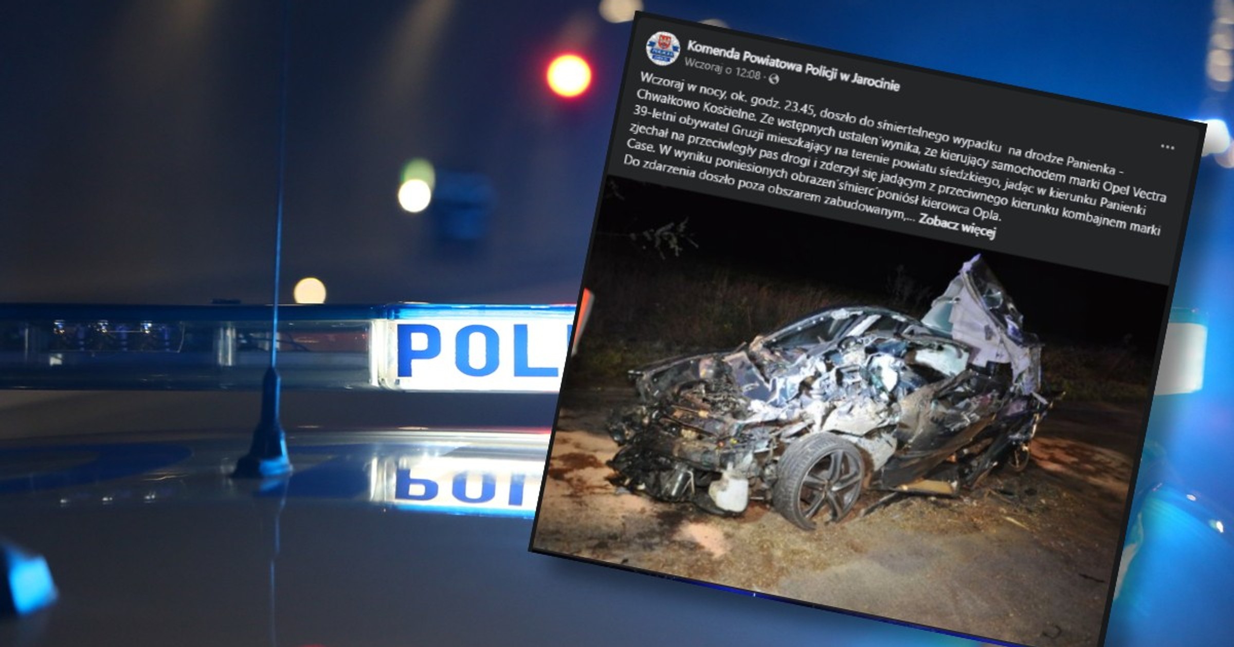 Wypadek kombajn