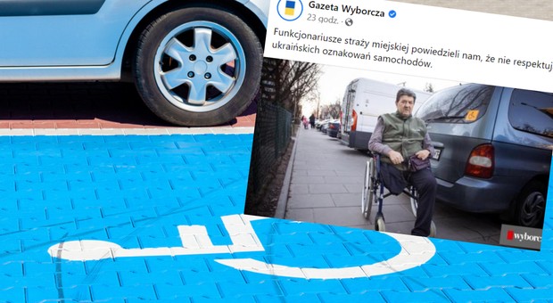 Odholowali samochód niepełnosprawnemu uchodźcy z Ukrainy. Musi zapłacić 580 zł