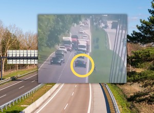 27-latek pędził pod prąd. Inni kierowcy w ostatniej chwili uciekali z pasa [WIDEO]