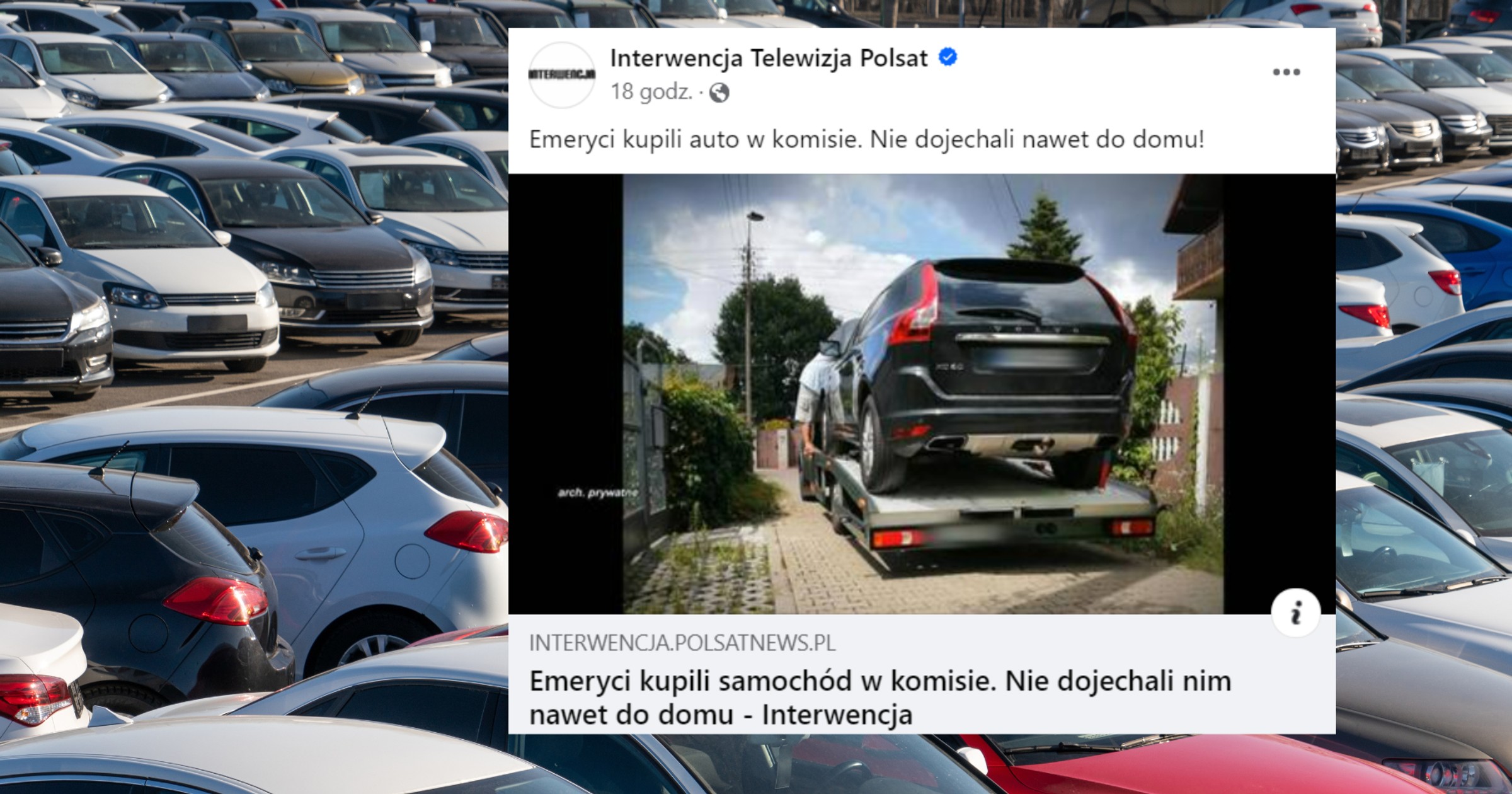 Kupili samochód w komisie. Niedługo później zaczęły się problemy (for. screen: facebook.com/@InterwencjaPolsat)