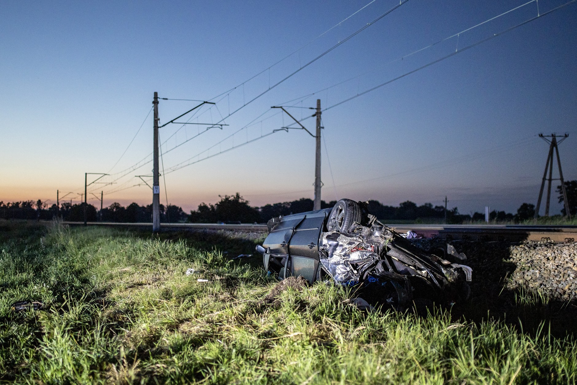 W wyniku kolizji auto może zostać przeniesione nawet kilkaset metrów od miejsca uderzenia. 