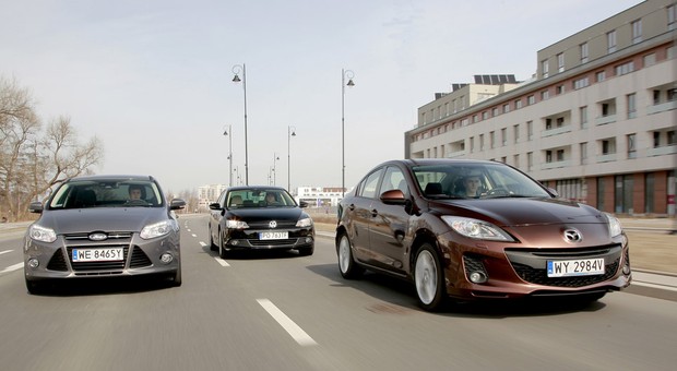 Ford Focus kontra Mazda 3 i Volkswagen Jetta: limuzyny małego formatu