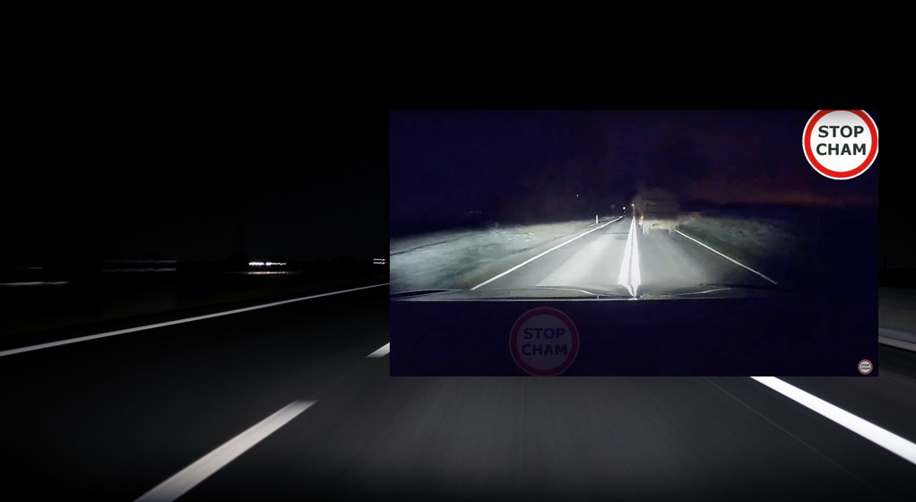 Ciągnik widmo na drodze wojewódzkiej