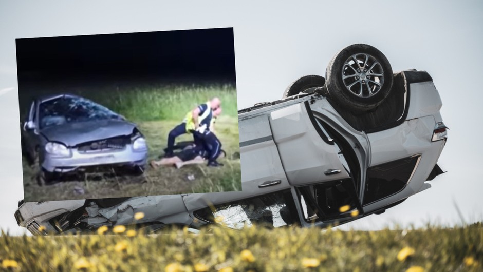 Najpierw rozbił samochód, potem zaatakował go butelką (screen YT/Tygodnik Podhalański)