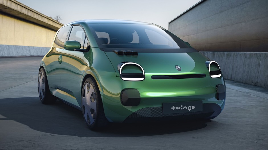 Renault Twingo E-Tech to na razie wizja, której nie ma na drogach. Ma pojawić się w 2028 r. i zapewne będzie konkurował z MG2