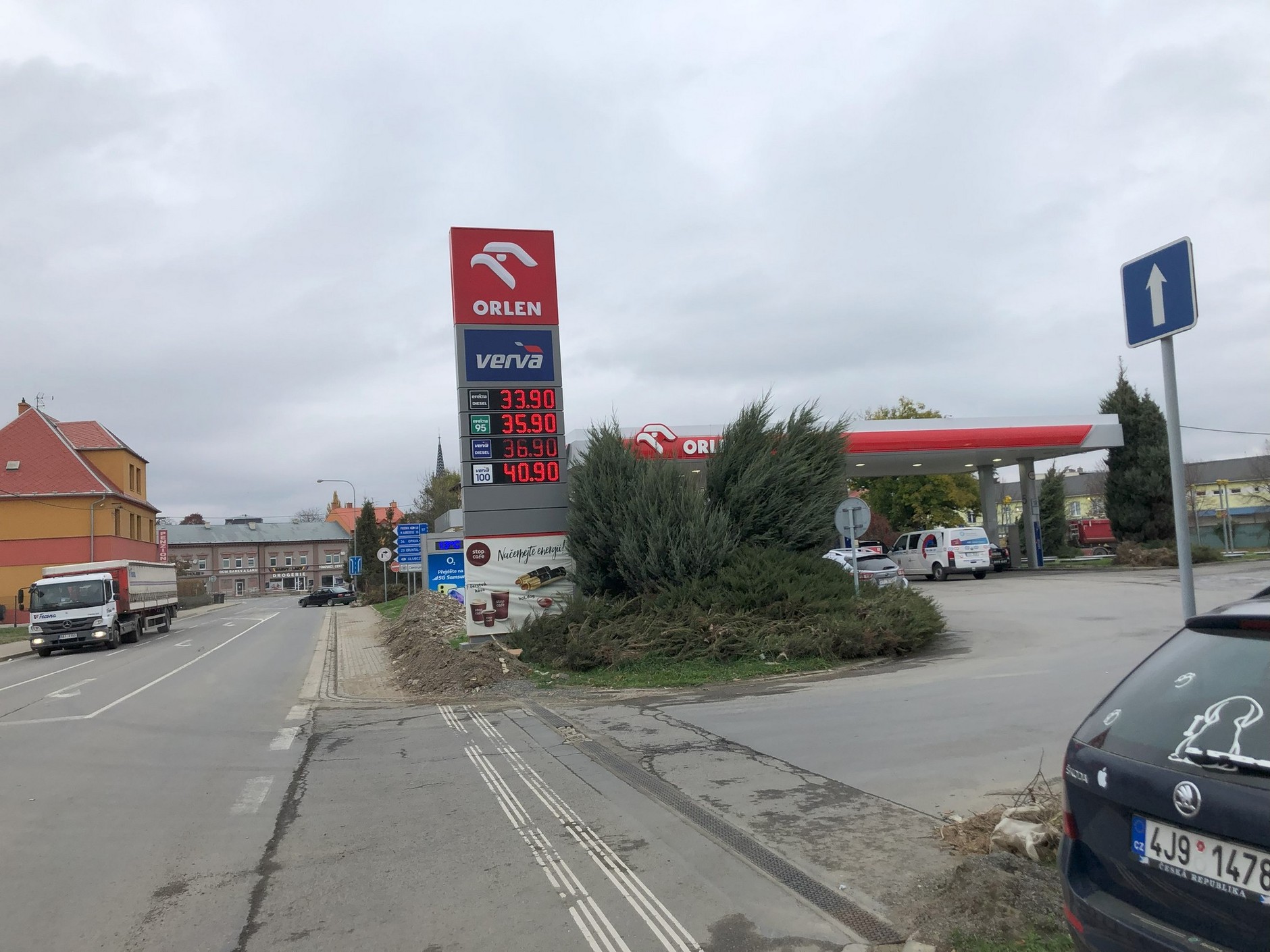 Jedna ze stacji Orlen w Czechach