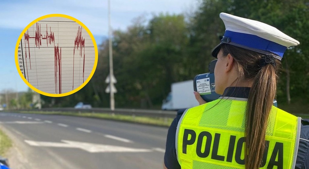 Zestaw ciężarowy z ponad 120 km na godz. na liczniku