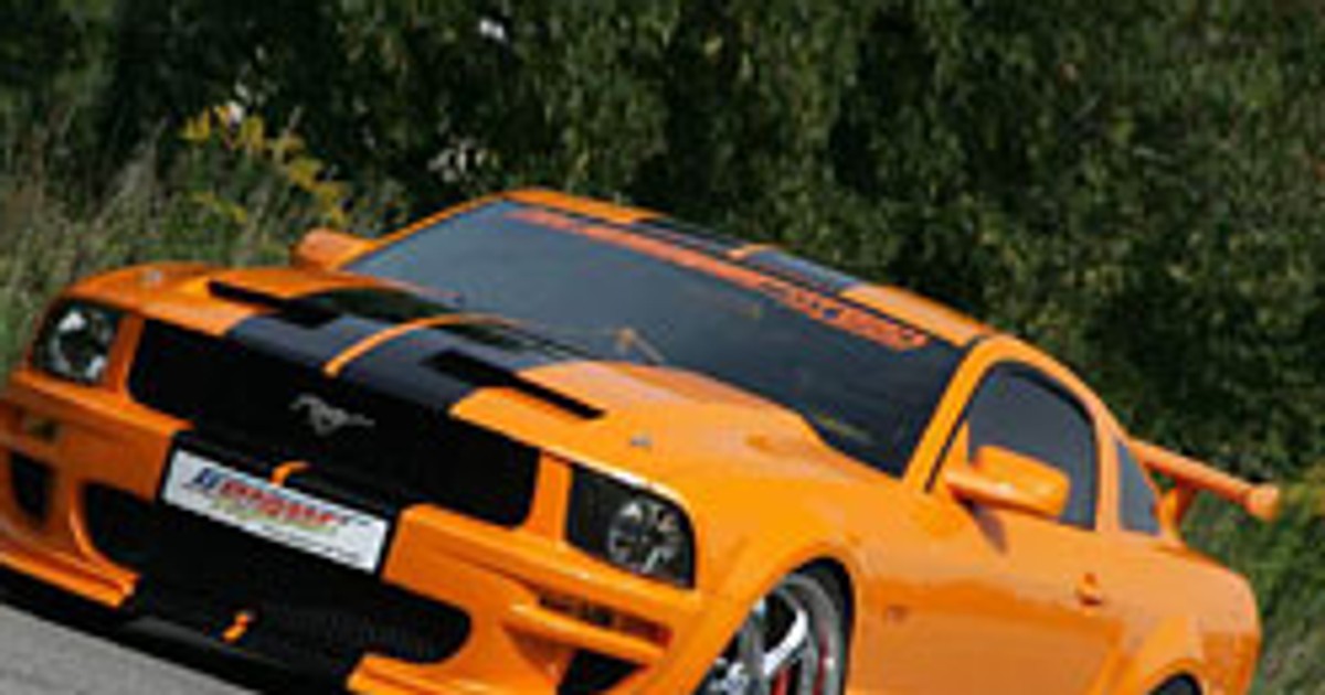 Ford Mustang GT520 GeigerCars – pomarańczowy odrzutowiec