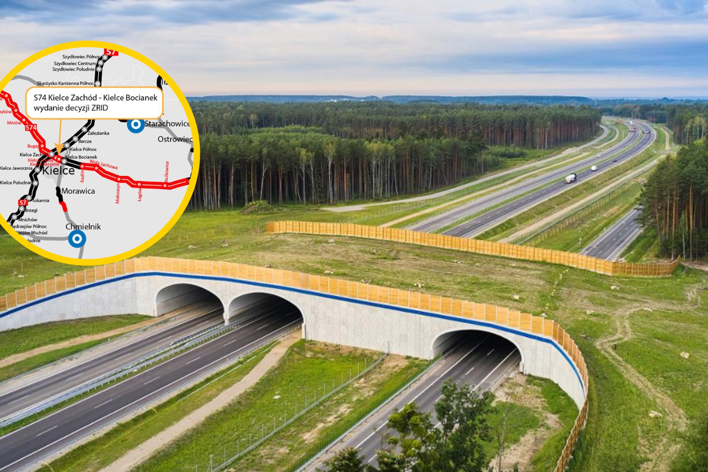 Będzie nowy odcinek trasy S74. Inwestycja za miliard złotych ruszy w kwietniu