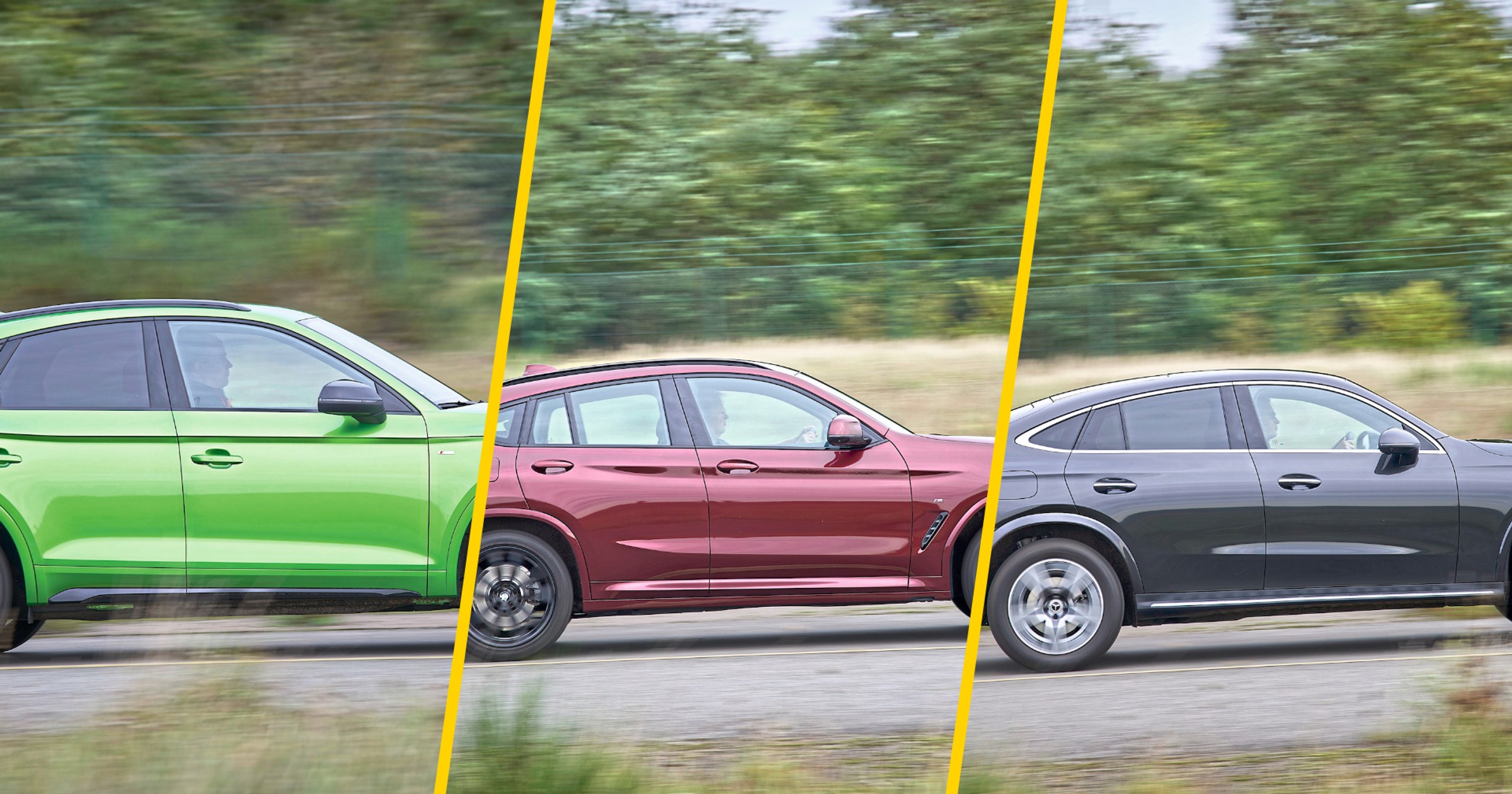 Audi Q5 Sportback kontra BMW X4 i Mercedes GLC Coupe