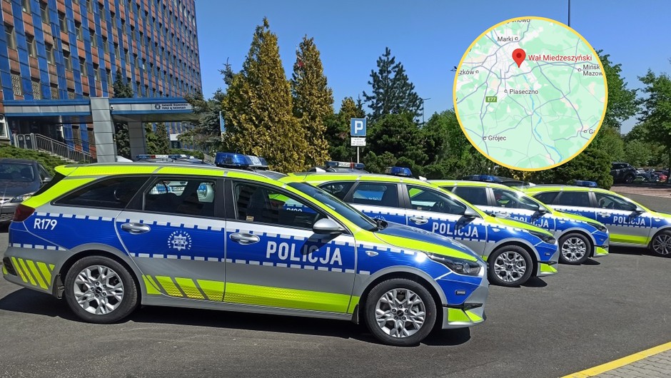 Bez powietrza jechał "wężykiem" S2. Zatrzymali go warszawscy kierowcy (Screen: Google Maps)