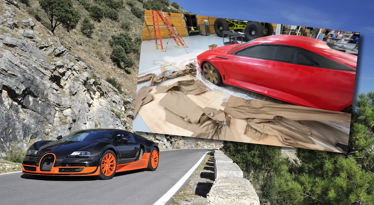 Kupił Bugatti Veyrona z Temu. Do domu przyszedł gigantyczny przycisk do papieru
