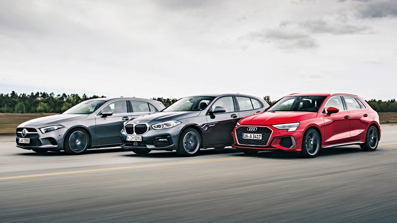 Porównanie: nowe Audi A3 kontra BMW serii 1 i Mercedes klasy A