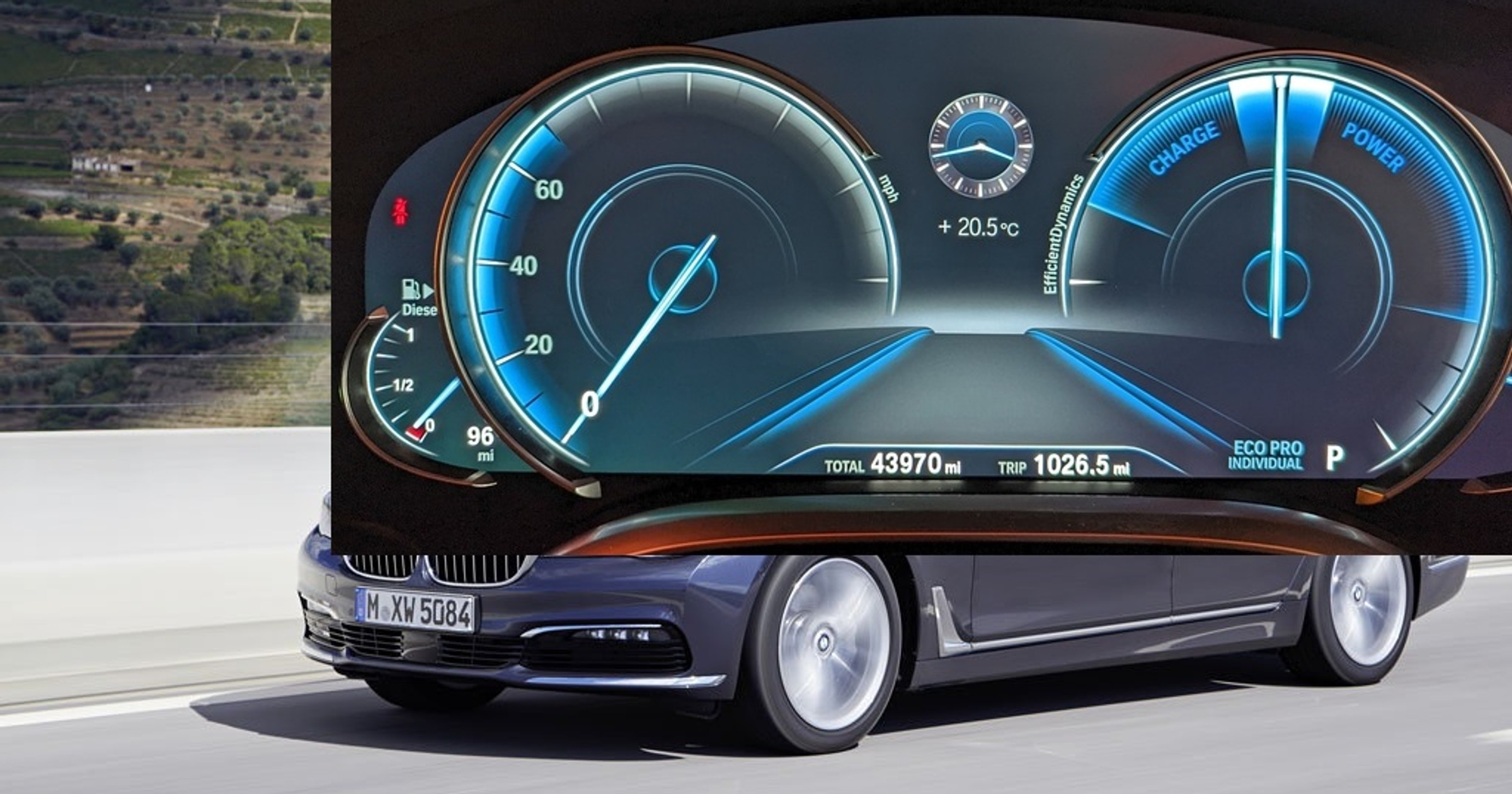 BMW serii 7 z dieslem pokonało 1026 mil (1650 km) na jednym baku