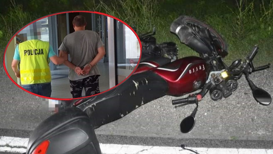Potrącony motorowerzysta zginął na miejscu. Kierowca uciekł