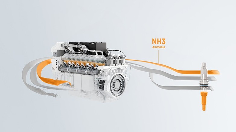 Liebherr już wkrótce zaprezentuje silnik zasilany amoniakiem