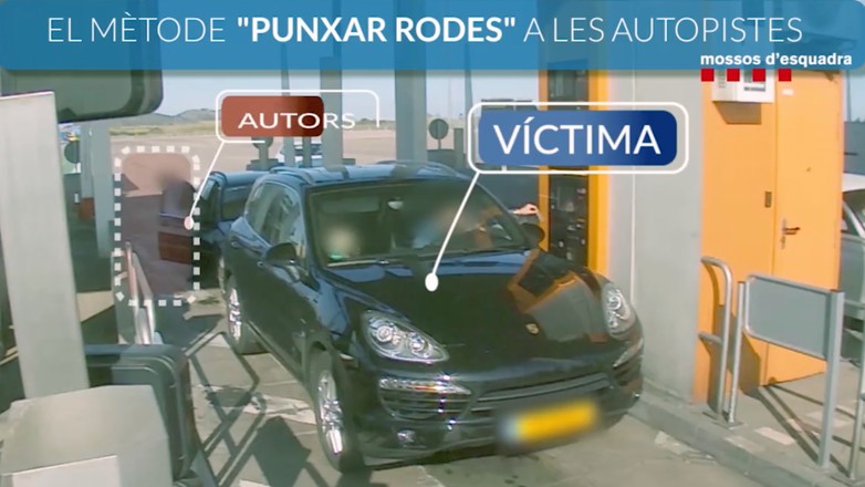 Hiszpańscy złodzieje przebijają opony na bramkach autostradowych