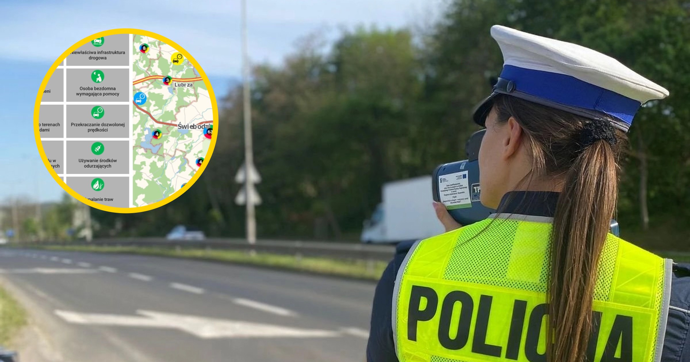 Kontrola drogowa. Policjanci dostali powiadomienie w specjalnej mapie