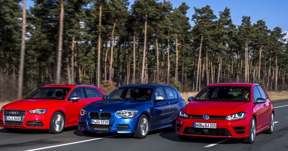 Porównanie | Superkompakty: Audi S3, BMW M135i, Volkswagen Golf R