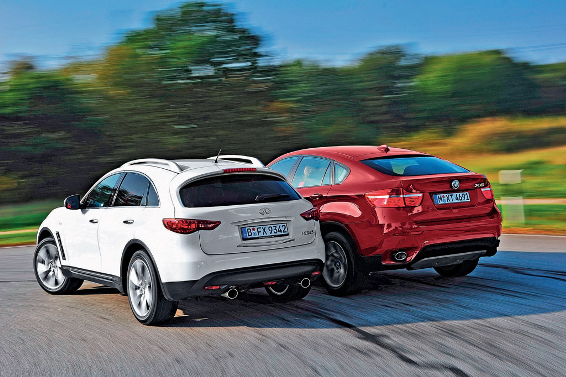 BMW X6 kontra Infiniti FX 30d: ślicznotki, czyli luksusowe suv-y