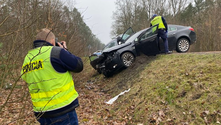  Czołowe zderzenie na trasie Kwidzyn - Sztum/policja.pl