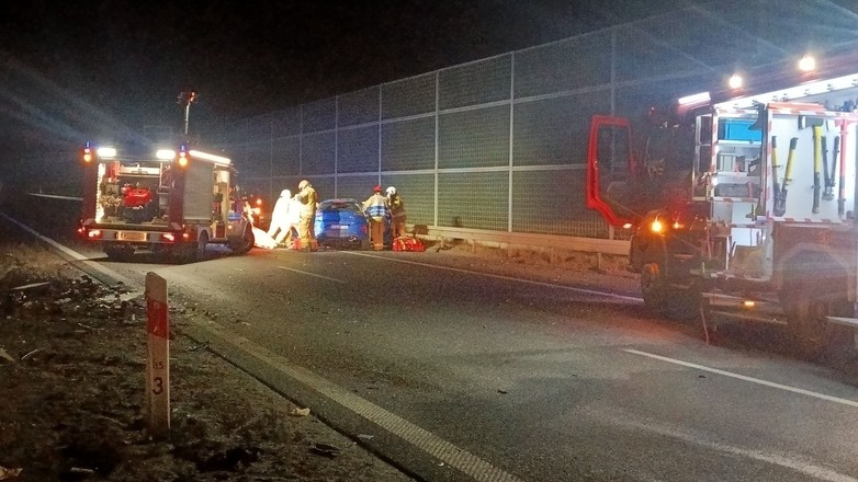 Śmiertelny wypadek na A2 (1.02.2025)