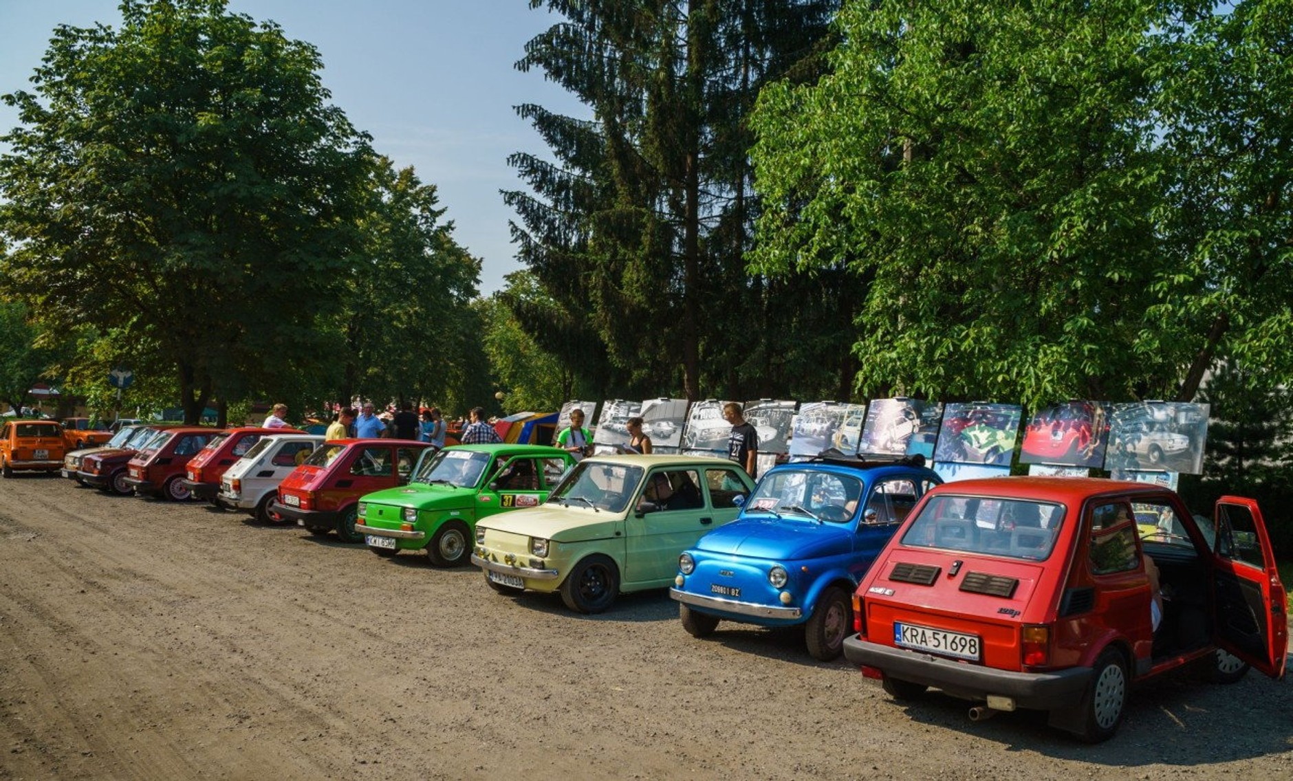 500 małych Fiatów w Krakowie