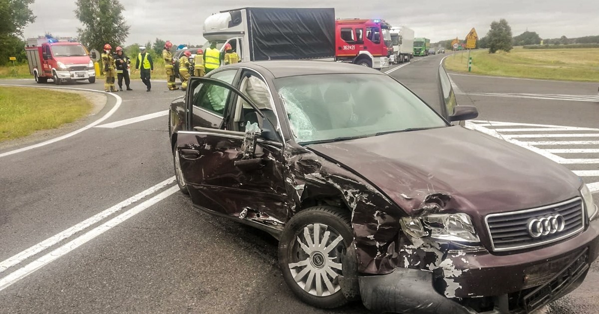 Wypadek spowodowała kierująca audi