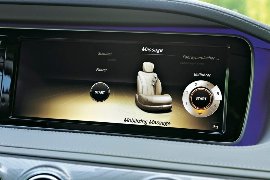 Mercedes klasy S panel komputera