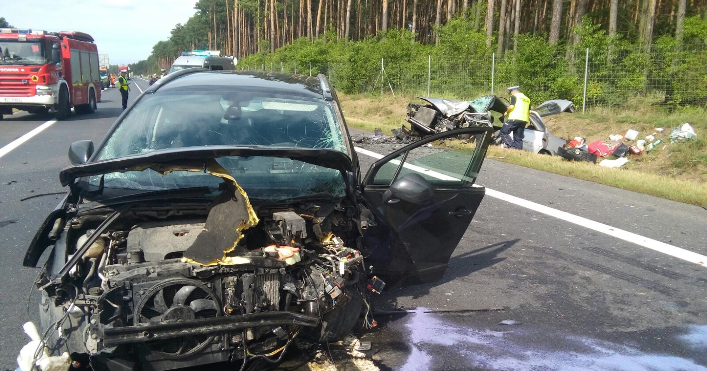 Wypadek na drodze S10