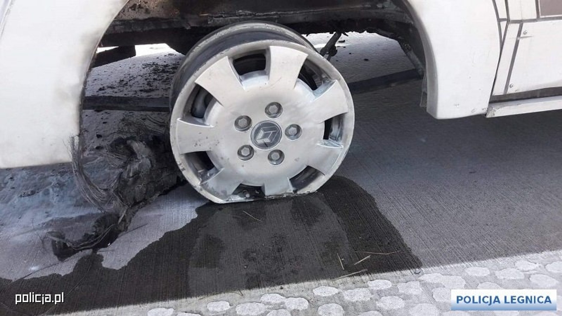 Policjanci eskortowali konie na autostradzie A4