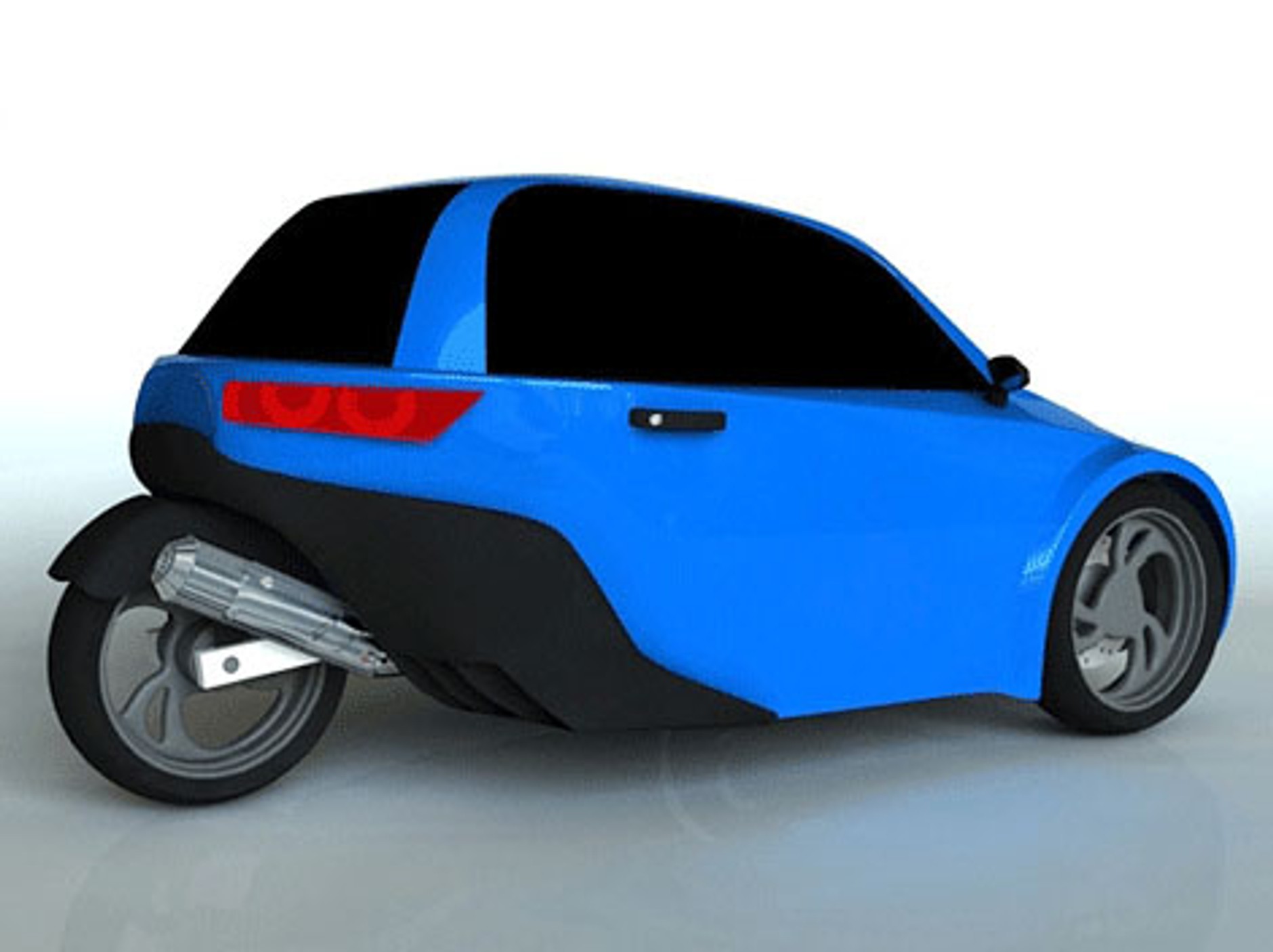 Pompéo: oszczędny miejski trójkołowiec (wideo)