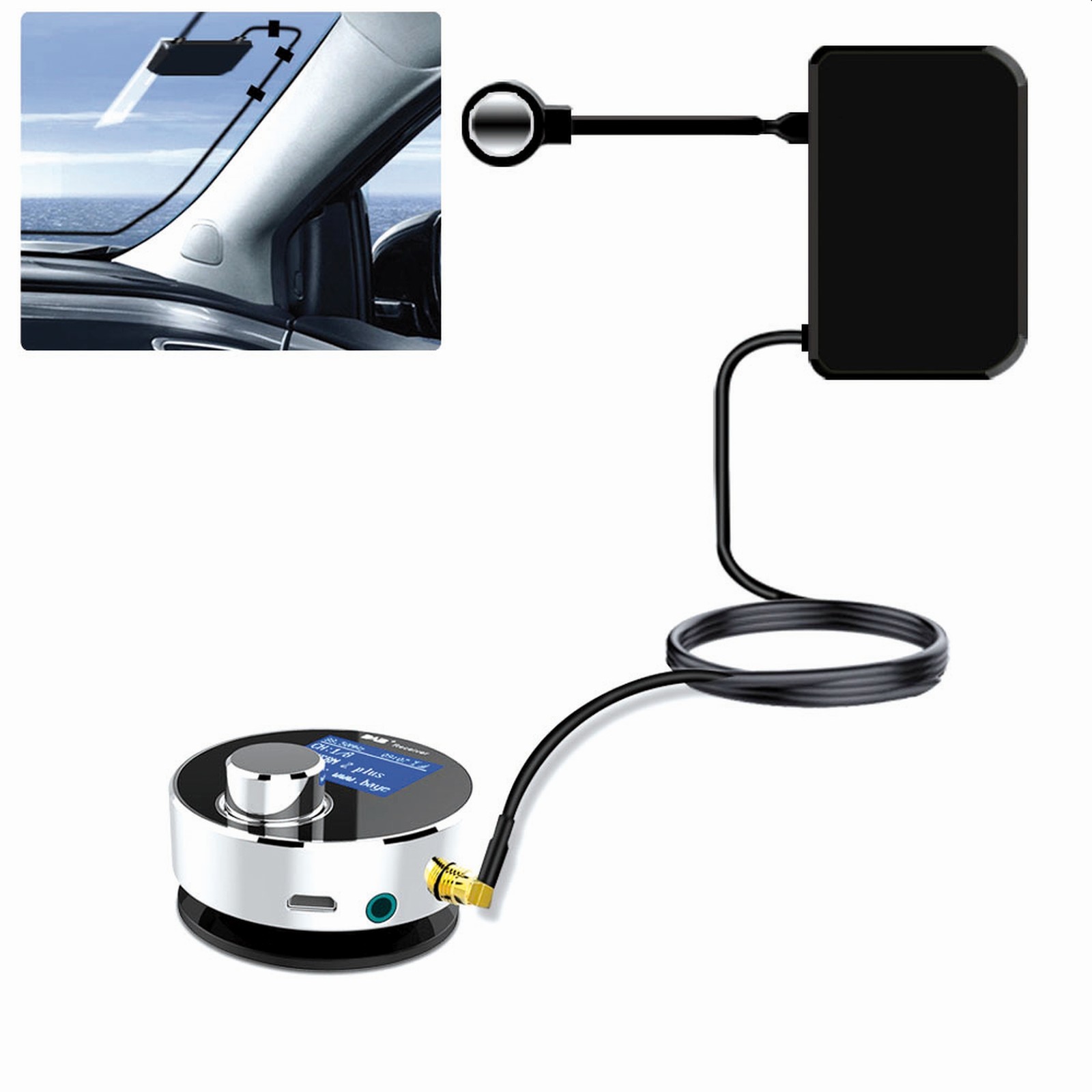 Przykład schematu podłączenia radia DAB+ z anteną w aucie