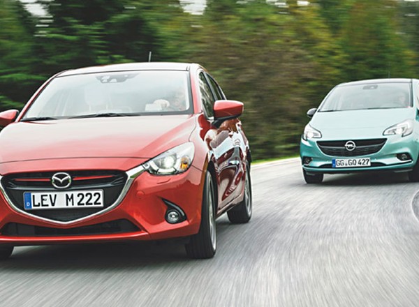 Mazda 2 kontra Opel Corsa - Maluchy dojrzalsze niż myślisz