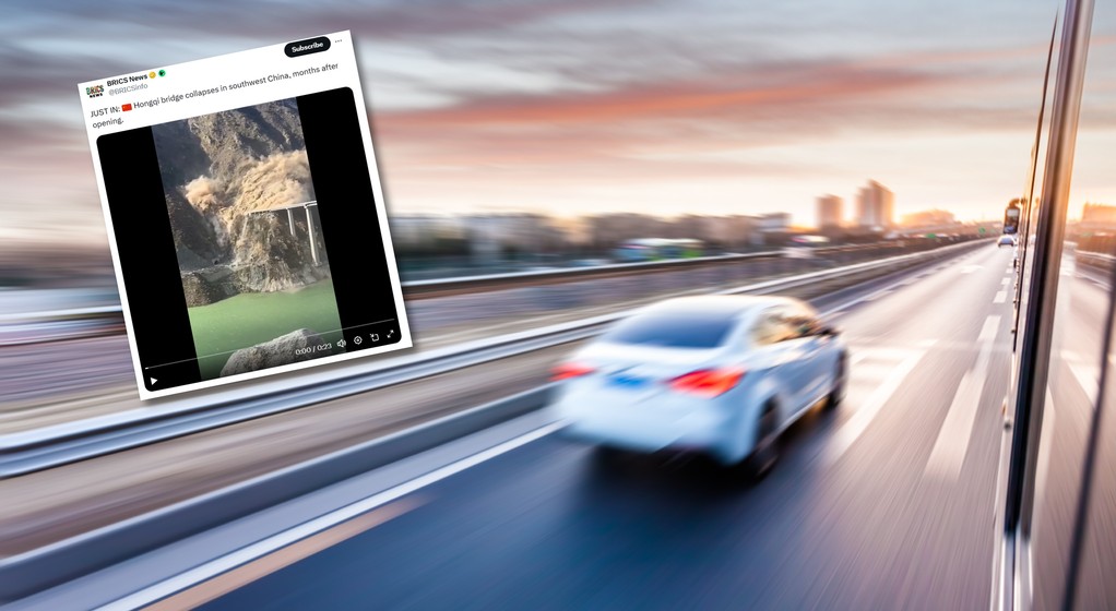 W Chinach zawalił się most