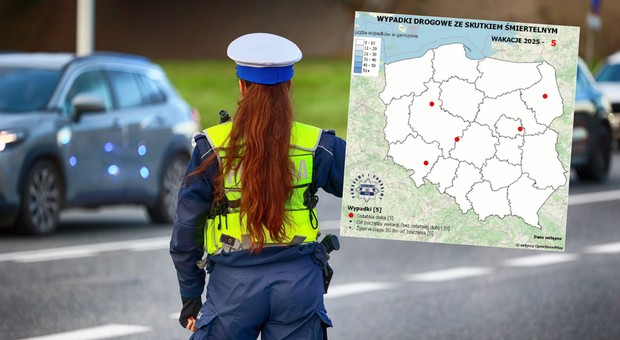 Policja pokazała specjalną, białą mapę. Już zaczęła się zaczerwieniać