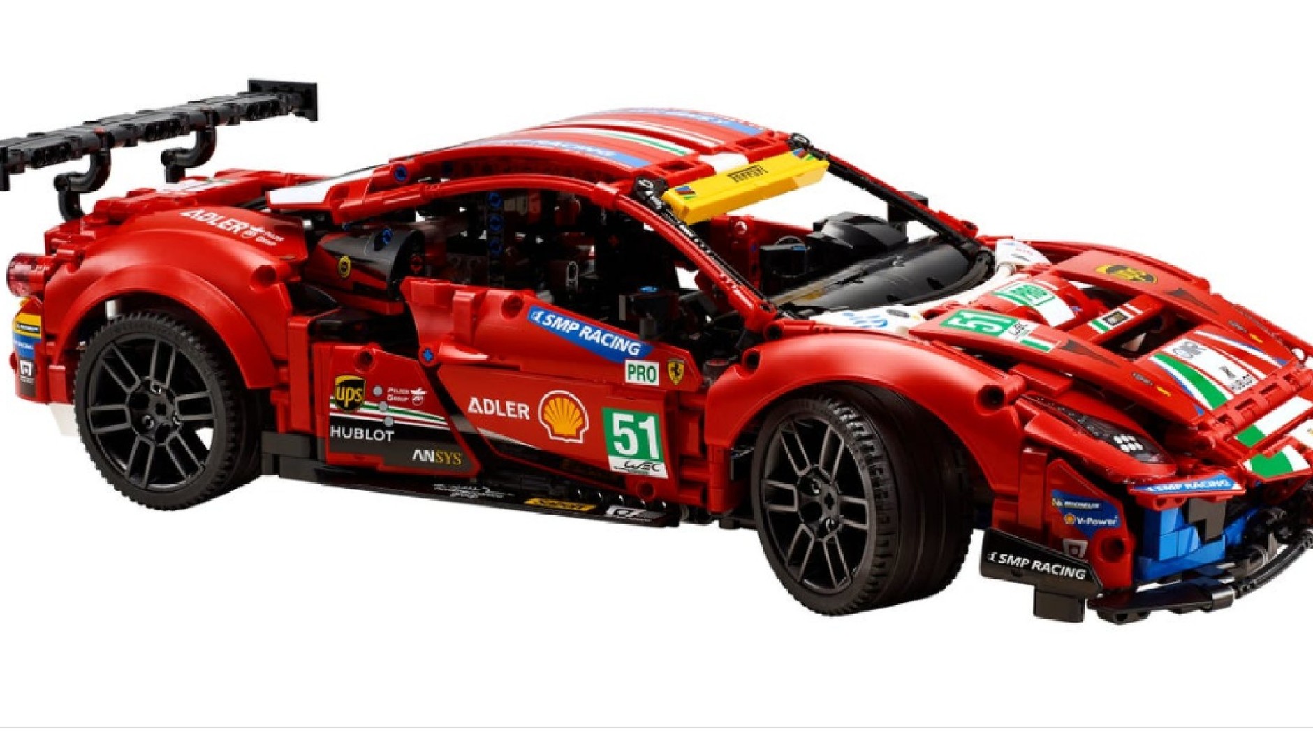 LEGO Ferrari 488 GTE. Zdjęcie użyte za zgodą ©2021 The LEGO Group