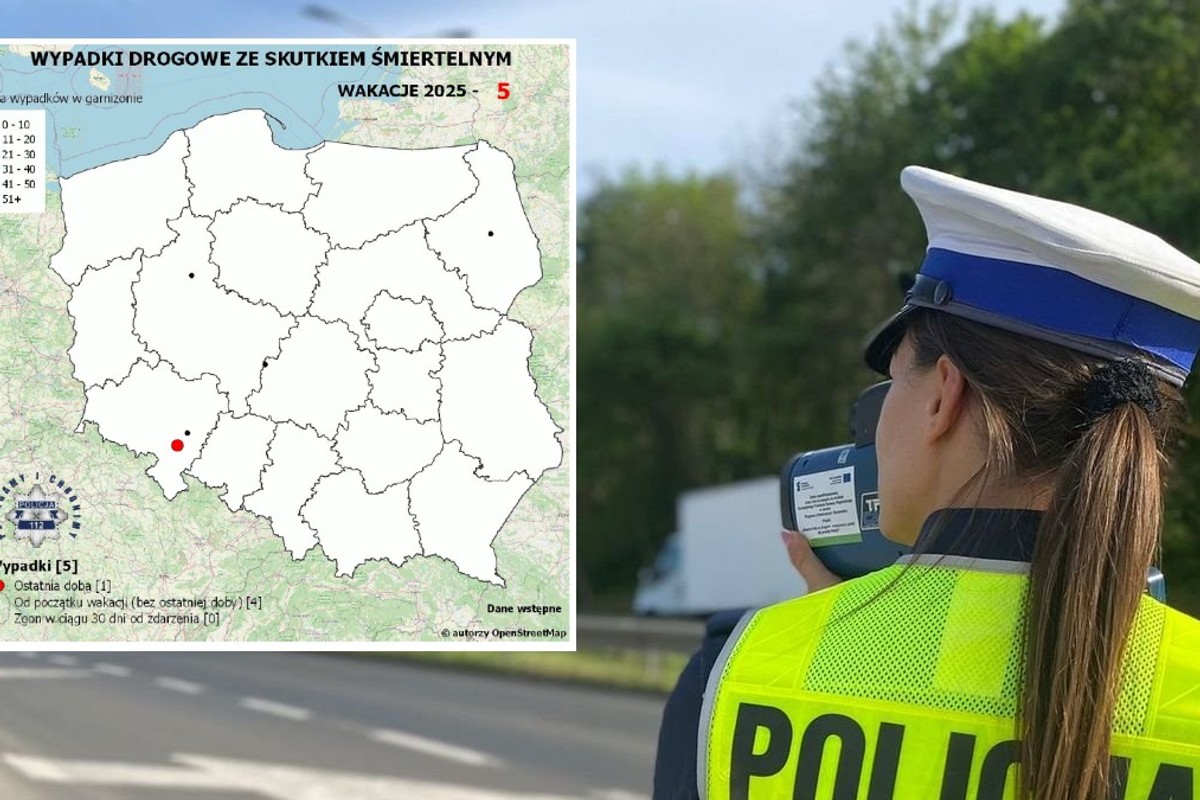 Zajrzałem do policyjnej mapy wypadków po dwóch dniach. Drzewa zbierają śmiertelne żniwo