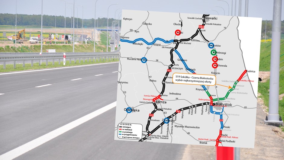 GDDKiA wyłoniła zwycięzcę przetargu, który ma zaprojektować i wybudować fragment drogi ekspresowej S19