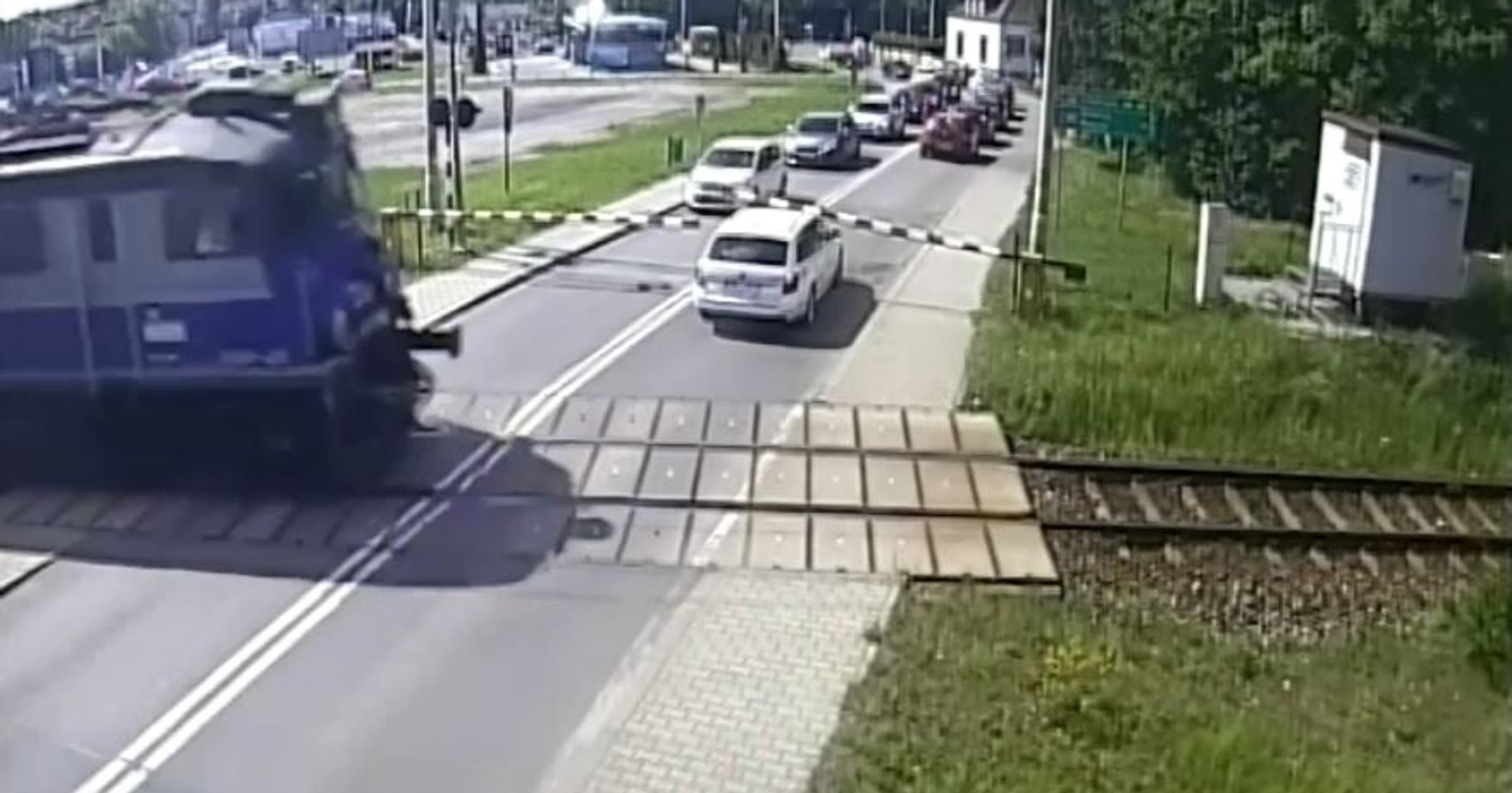 Wjazd na przejazd kolejowy