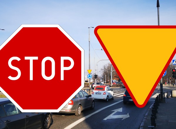 Znaki B-20 i A-7 – jedna drobna różnica, która może kosztować. Policjanci pilnują stosowania się