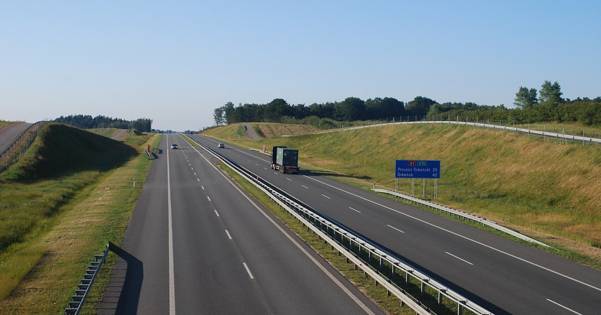 Autostrada A1 koło Tczewa
