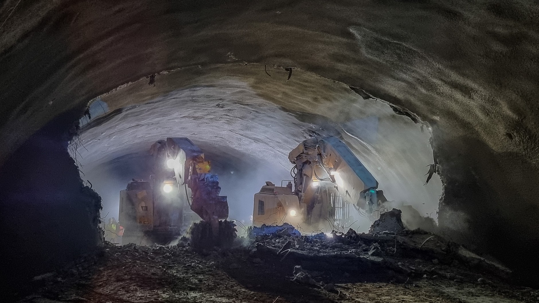 S3 Bolków - Kamienna Góra, przebicie tunelu TS-26