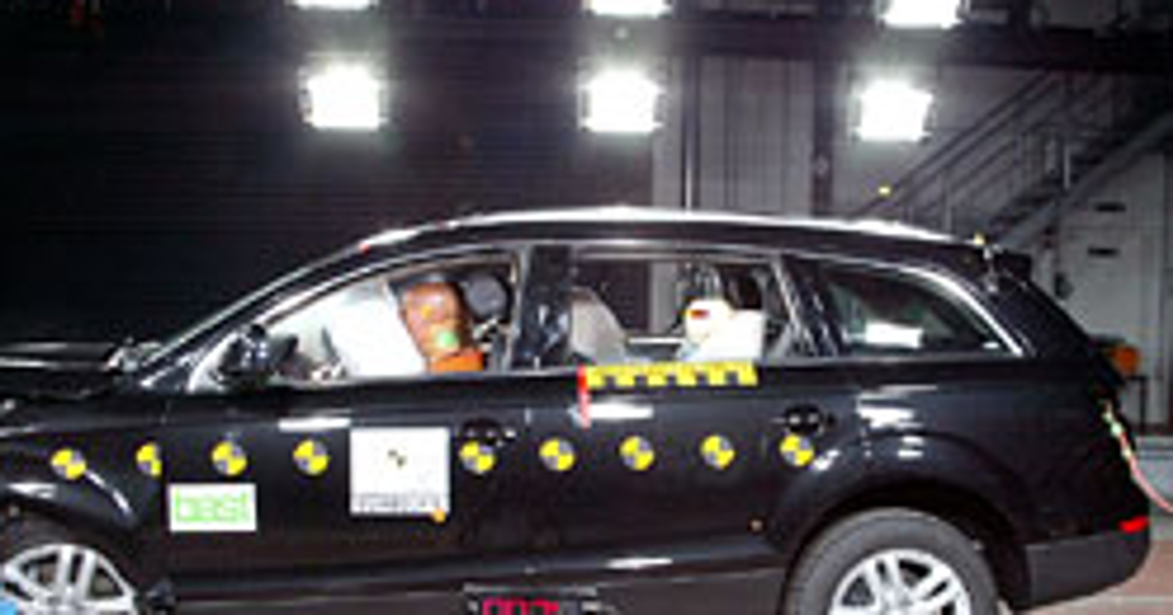 Aktualne wyniki pięciu testów Euro NCAP (Mazda 3, Q7, klasa B, Galaxy i C4 Picasso)