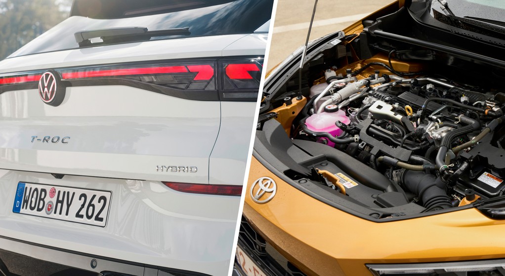 Hybrydy HEV Volkswagena i Toyoty