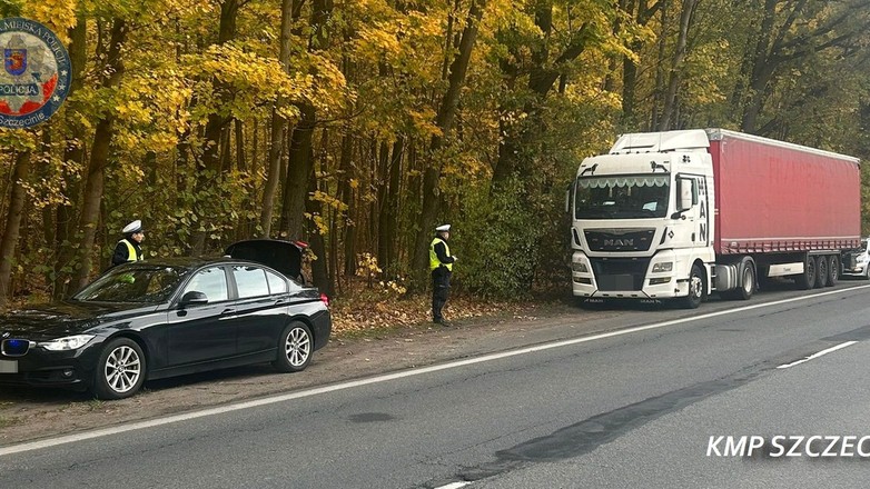 Kierowca zatrzymanej ciężarówki miał ponad 2,5 promila