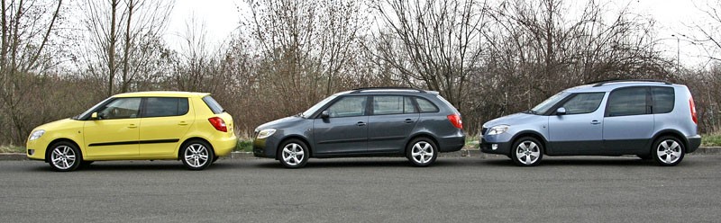 Škoda Fabia vs. Fabia Combi vs. Roomster – braterski pojedynek