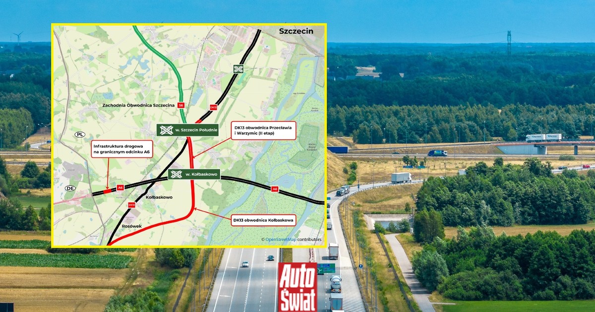 Szczecin dostanie nowe połączenie z autostradą A6. Inwestycja za 429 mln zł